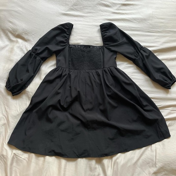 Black Ruffle Dress Size Medium - Picture 4 of 4